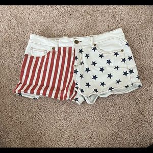 Red, White and Blue Jean Shorts!